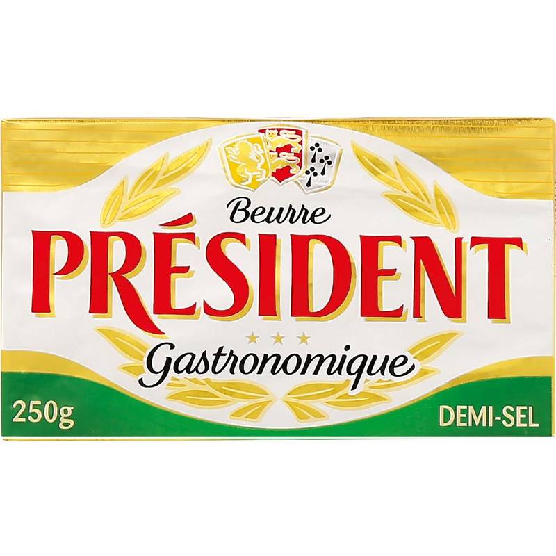 Président - Beurre gastronomique demi sel (250g)