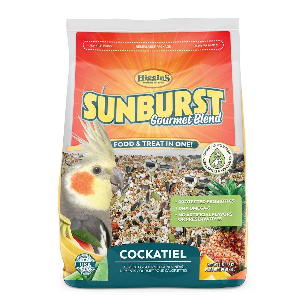 Higgins Sunburst Food & Treat Blend For Cockatiel (3 lbs)