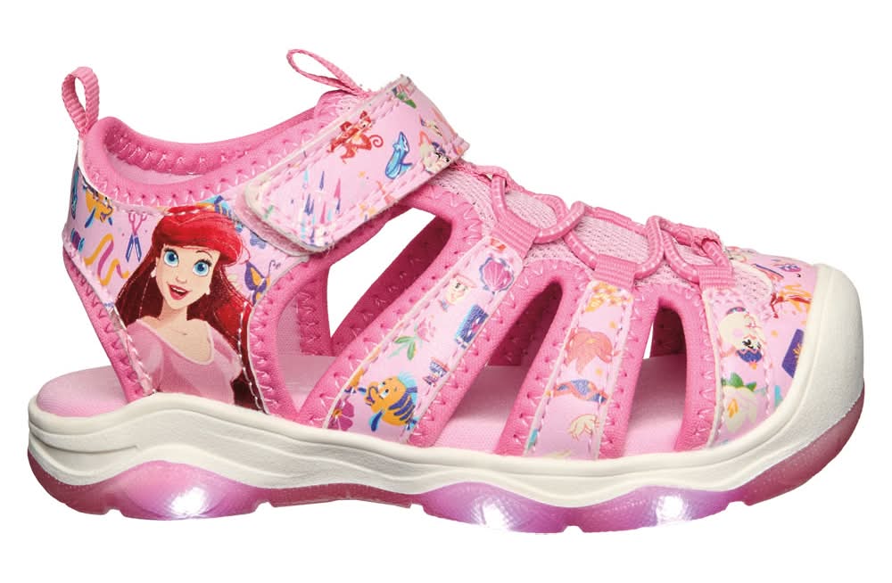 Licensed Ariel Toddler Character Light Up Shoes, 10