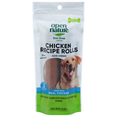 Open Nature Dog Chews Chicken Rolls - 2 Count