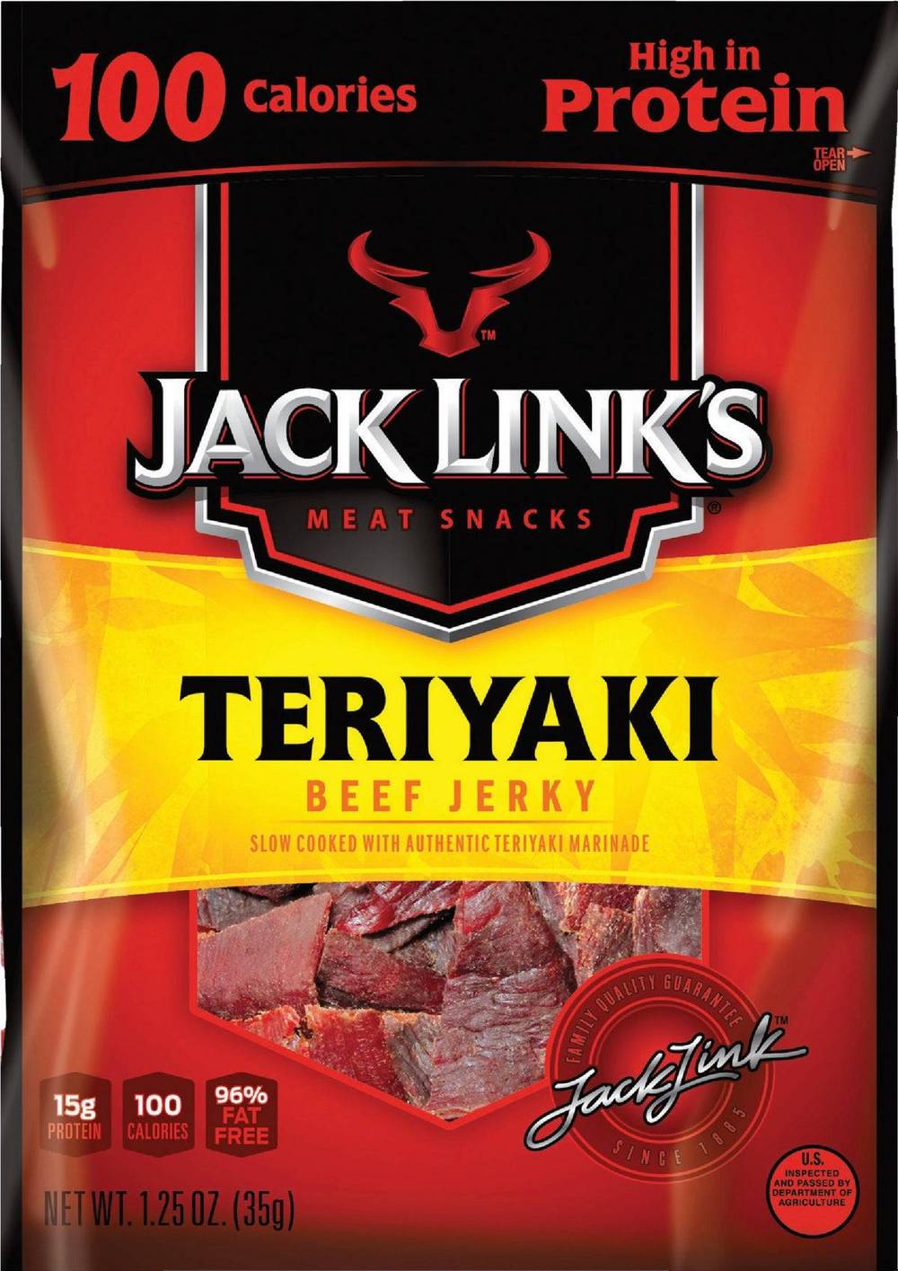 JACK LINKS BEEF JERKY TERIYAKI 1.25 OZ