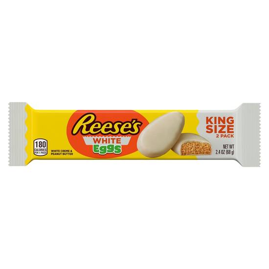 Reese's White Creme Peanut Butter Eggs Candy Easter (2 ct)