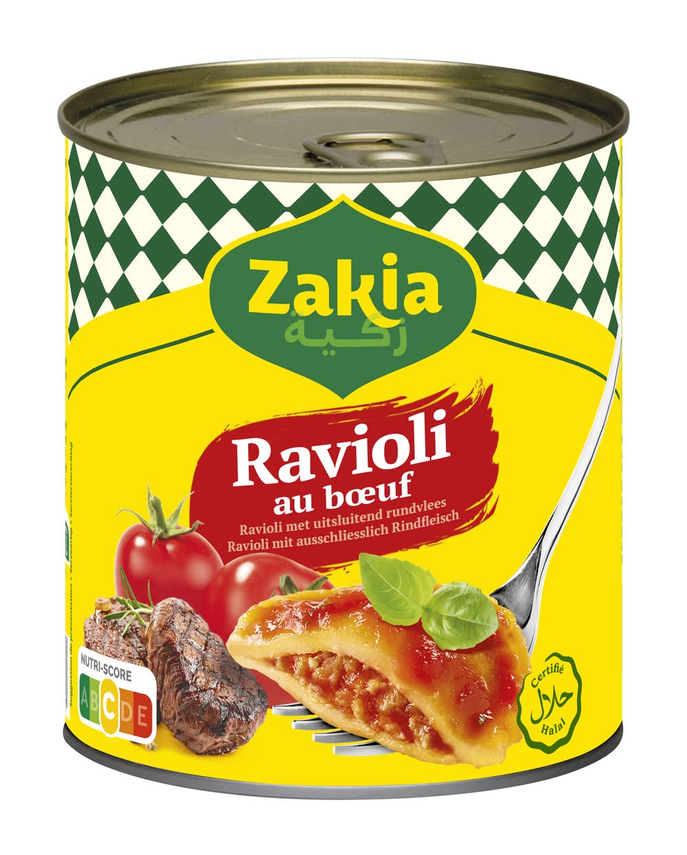 Zakia - Halal plat cuisiné ravioli, bœuf (800g)