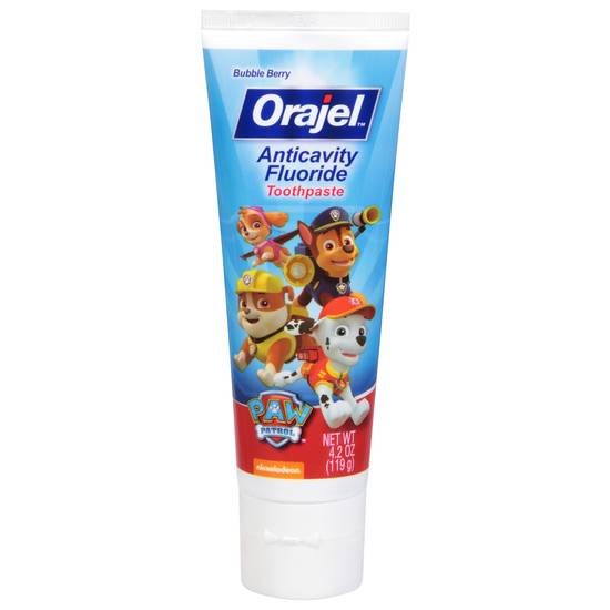 Orajel Kids Paw Patrol Fluoride Fruity Bubble Anticavity Toothpaste Stage 3 (2-10 years)