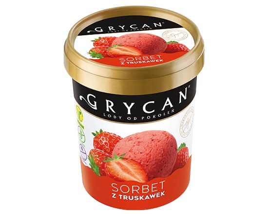 Lody Grycan Sorbet z Truskawek (500 ml)