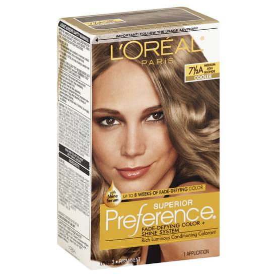 L'oréal Paris Superior Preference 7 1/2a Medium Ash Blonde Hair Color
