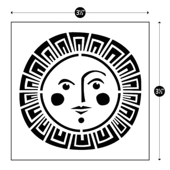 Jonathan Adler Soleil Stencil, 3.5x3.5 in