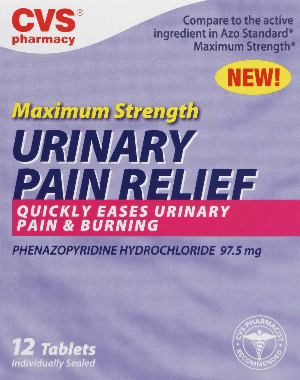 CVS Pharmacy Pharmacy Maximum Strength Urinary Pain Relief