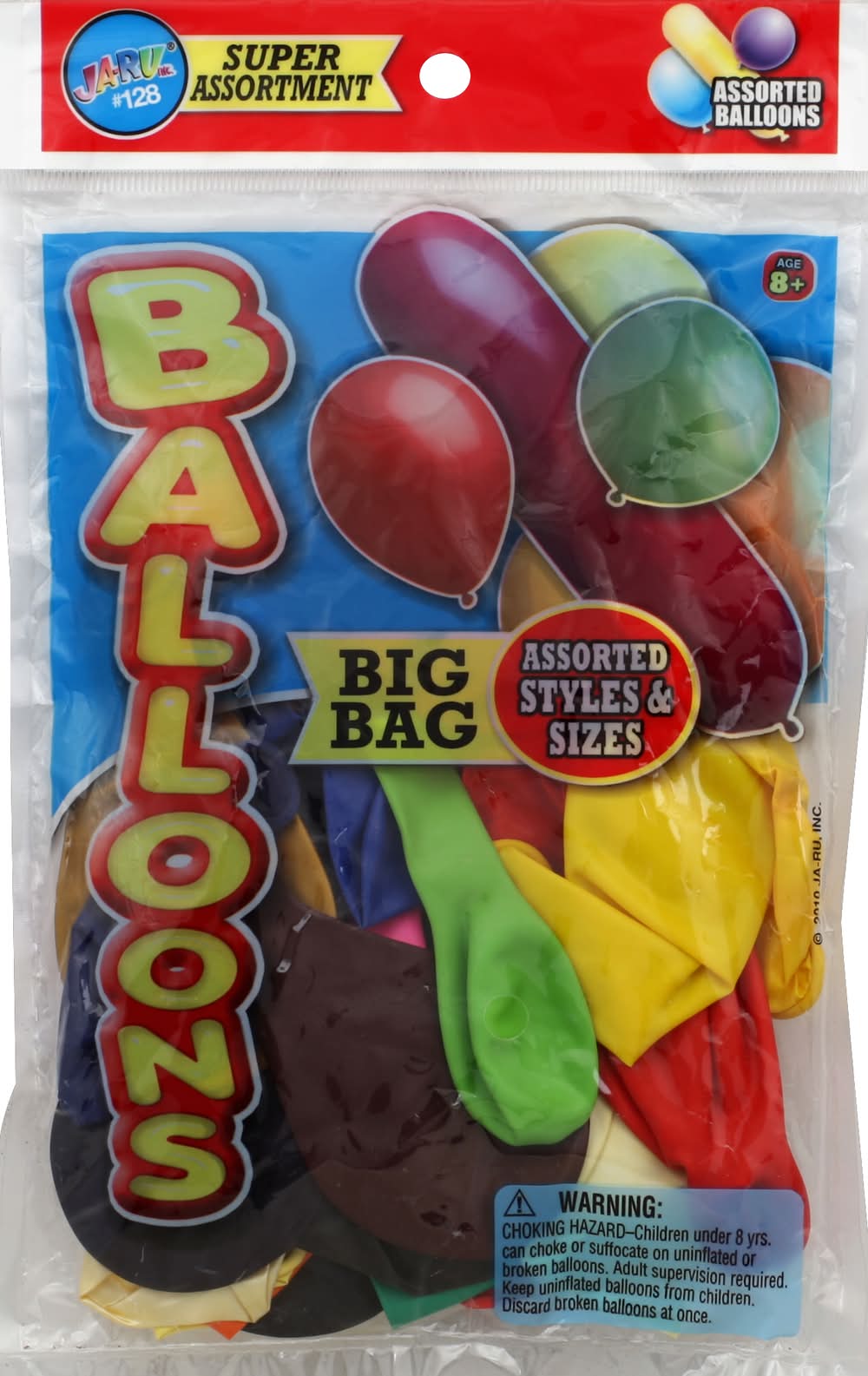 Ja-Ru Inc. Assorted Styles & Colors Big Bag Balloons (3.2 oz)