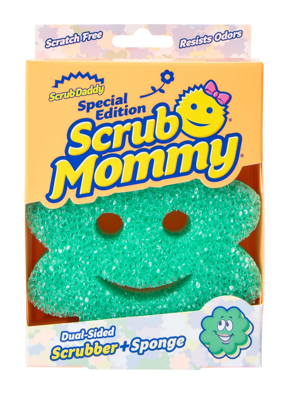 Scrub Mommy® Special Edition Dual-Sided Scrubber + Sponge Green