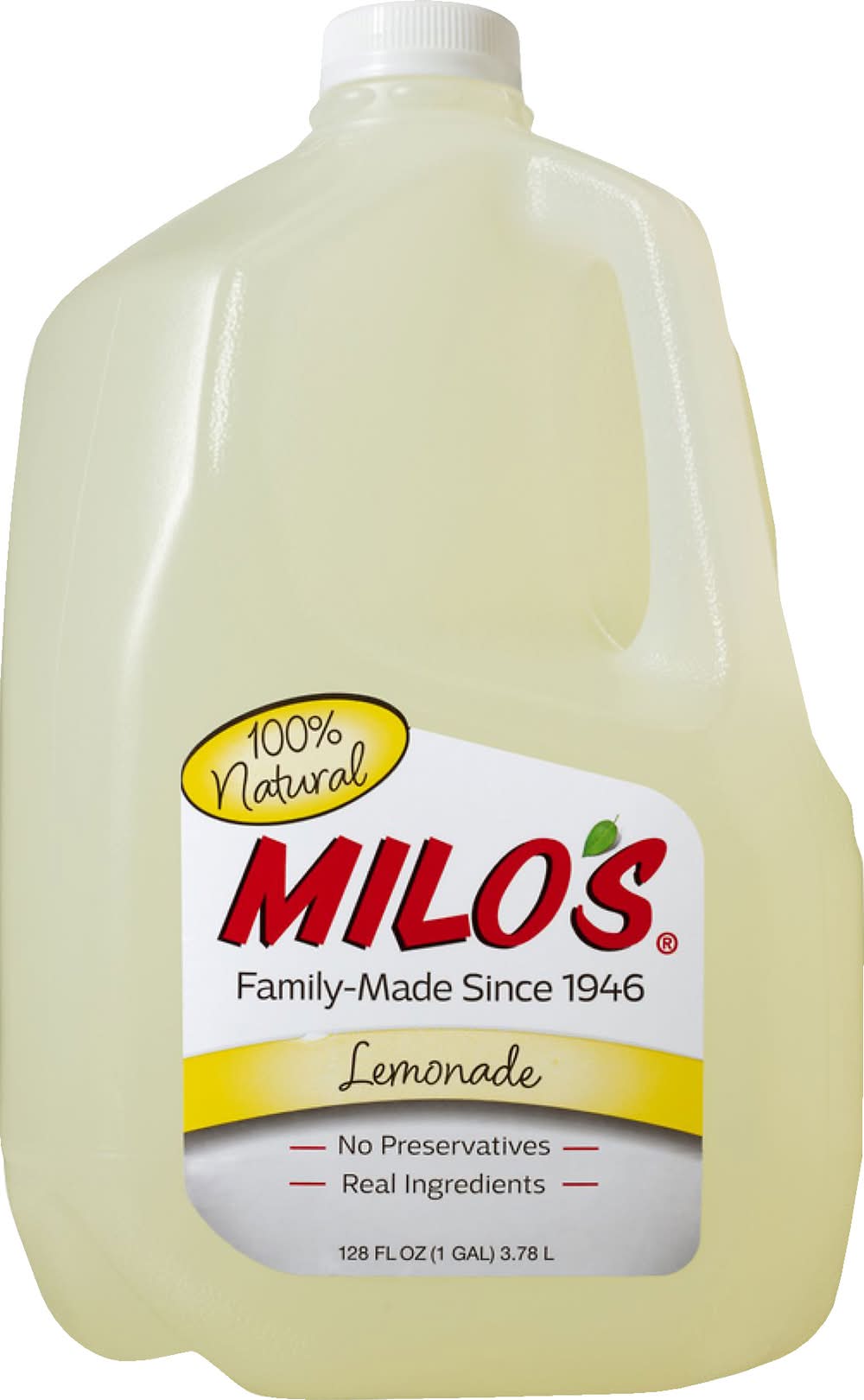 Milo's 100% Natural Flavored Juice Drink, Lemonade (128 fl oz)