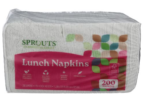 Sprouts 1 Ply Lunch Napkins