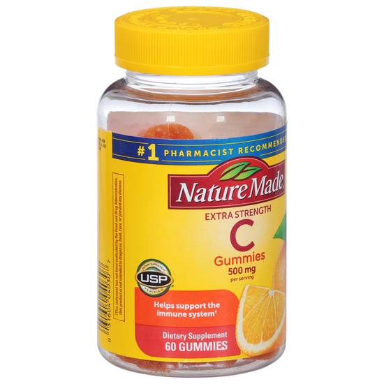 Nature Made Extra Strength Vitamin C 500 mg Tangerine Gummies (60 ct)