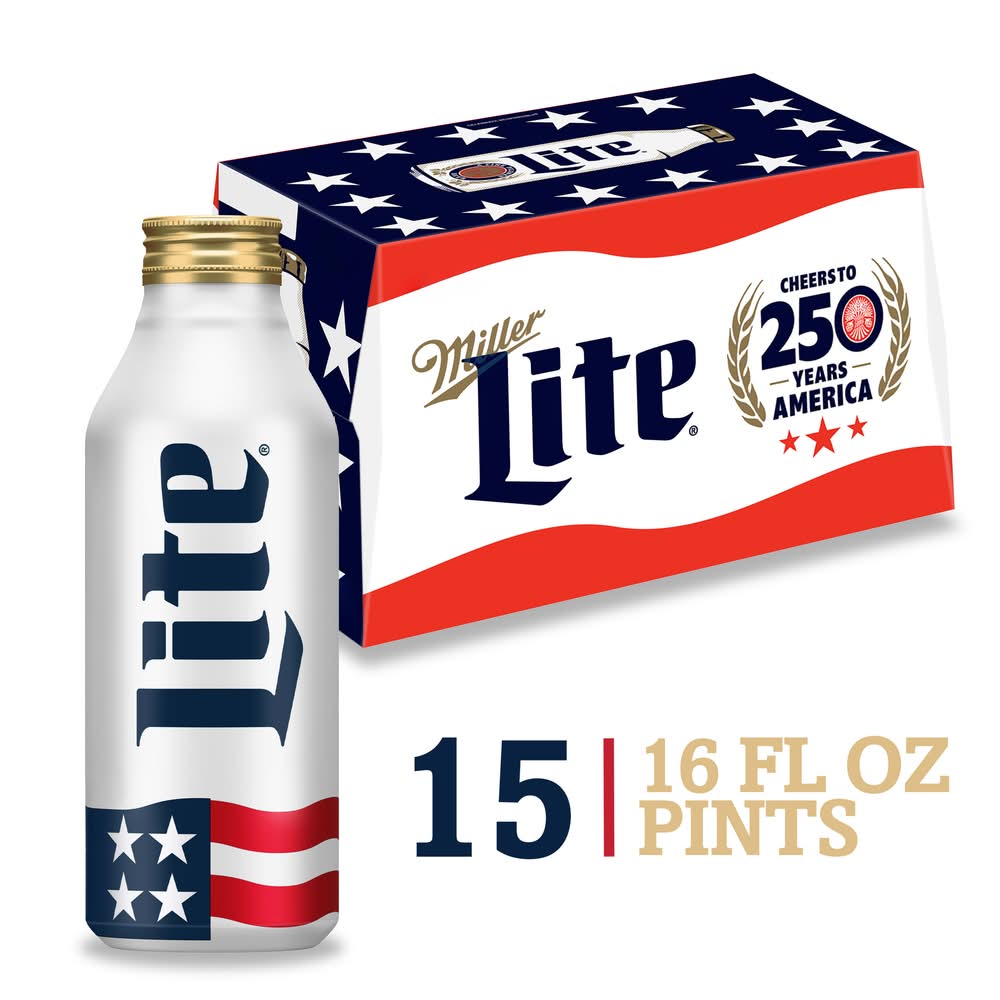 Miller Lite American Light Lager Beer (15 x 16 fl oz)