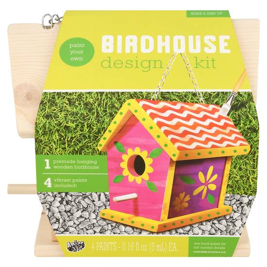 Anker Art Birdhouse Ages 8 and Up Design Kit 5 Pieces