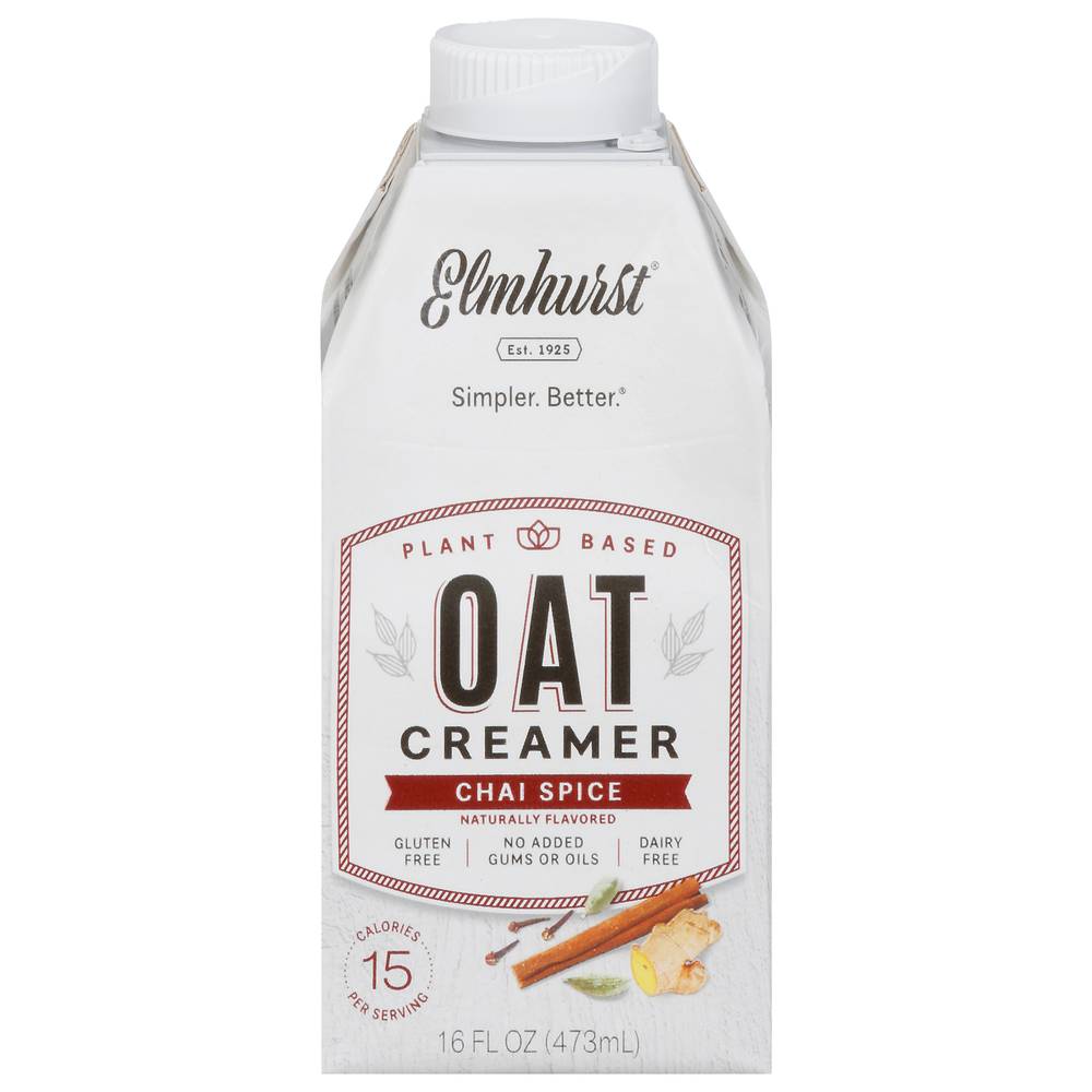 Elmhurst Plant-Based Chai Spice Oat Creamer