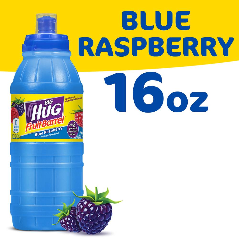 Little Hug Fruit Barrels Big Blue Raspberry Fruit Drink (16 fl oz)