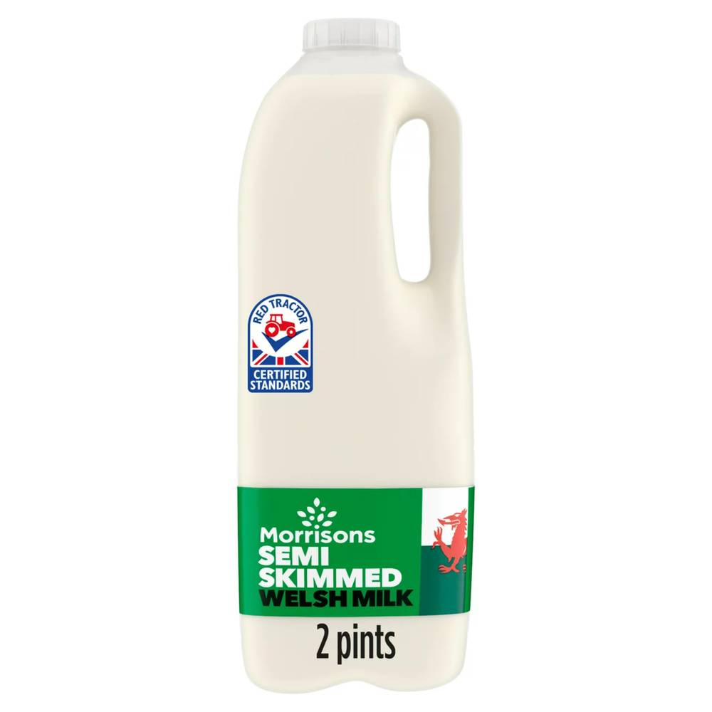 Morrisons Semi Skimmed Welsh Milk (1.14L)