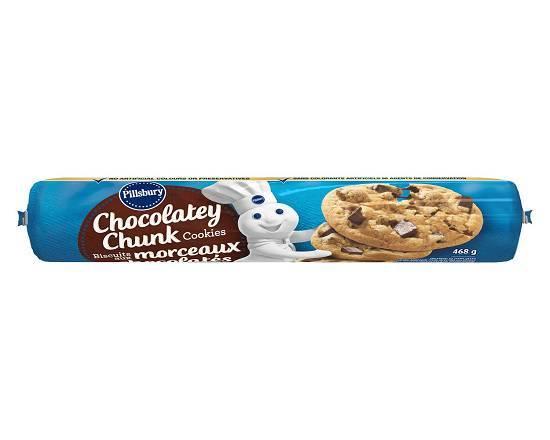Pillsbury Chocolatey Chunk Cookies dough tube