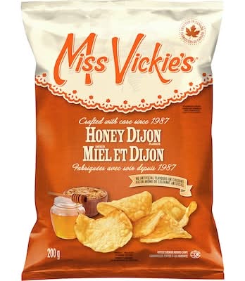Miss vickie's croustilles cuites à la marmite - kettle cooked potato chips (miel & dijon)