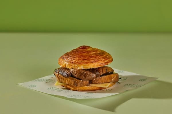 Mushroom & Cheese Croissant Bun