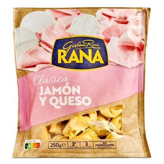 Tortellini relleno de jamón y queso Rana bolsa (250 g)