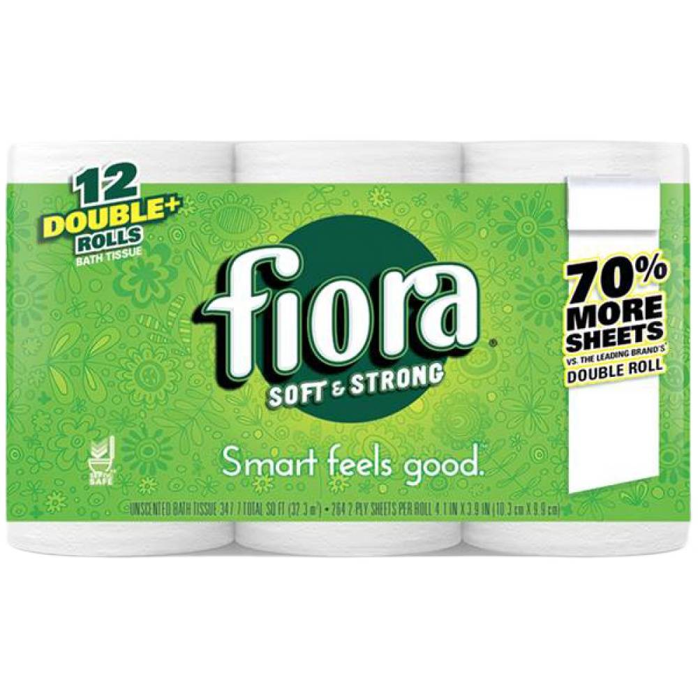 Fiora 2-Ply Bath Tissue Unscented (12 ct)