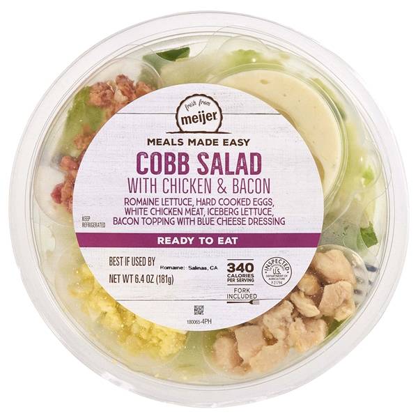 Fresh From Meijer Cobb Salad With Chicken & Bacon Bowl