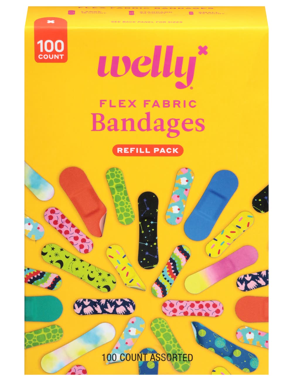 Welly Assorted Pattern Flex Fabric Bravery Bandages (100 ct)