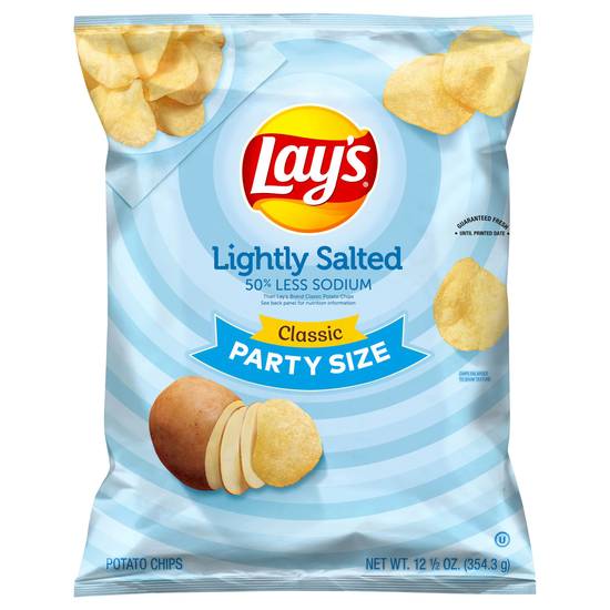 Lay's Party Size Lighted Salted Classic Potato Chips