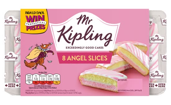 Mr Kipling Vanilla, Angel Cake Slices (8 pack)