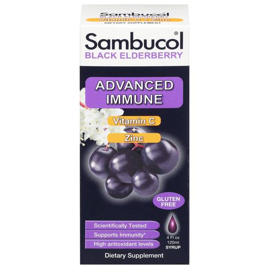Sambucol Black Elderberry Syrup Advance Immune