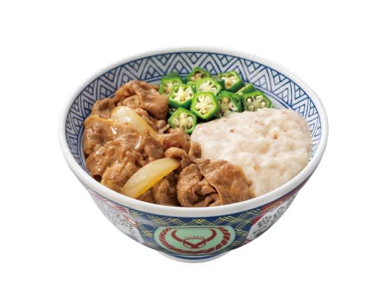 牛麦とろ丼