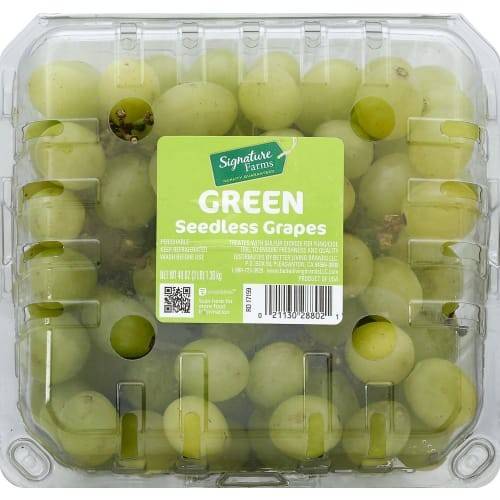 Order Signature Farms · Seedless Green Grapes (48 oz) food online from Safeway store, Eureka on bringmethat.com