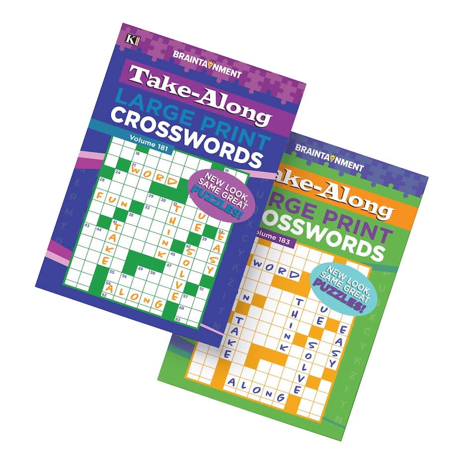 Kappa Take-Along Large Print Vol 112&113 Crossword Puzzle Books (2 ct)