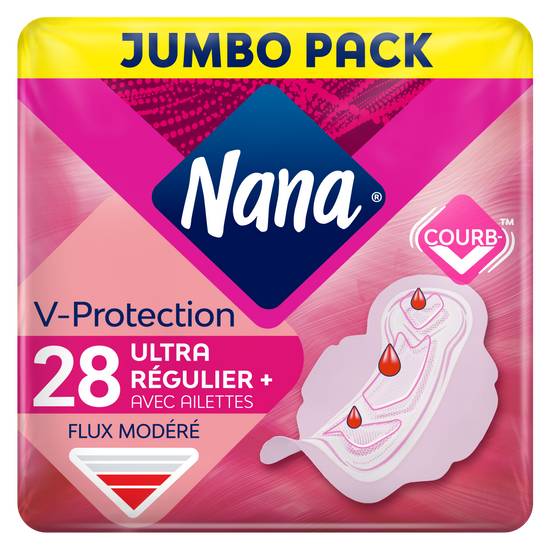 Nana - Serviettes hygiéniques ultra régulier plus (28 pièces)