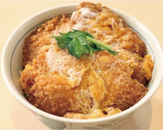 F-1125】ヒレかつ(３��枚)丼Pork Fillet Cutlet with Egg Rice Bowl (Pork Fillet Cutlet 3 pieces)