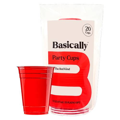 Basically, Party Cups (red)