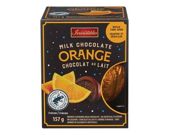 Irresistibles · Lait orange (157 g) - Orange milk chocolate (157 g)