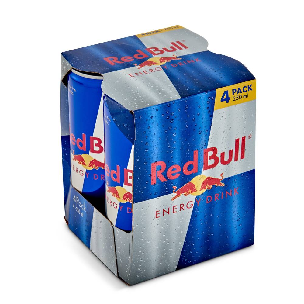 Bebida Energética Red Bull Lata 4 X 250 Ml