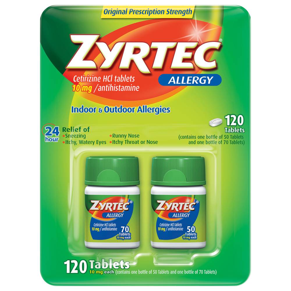 Zyrtec 10 Mg Allergy Tablets (2.4 lbs)