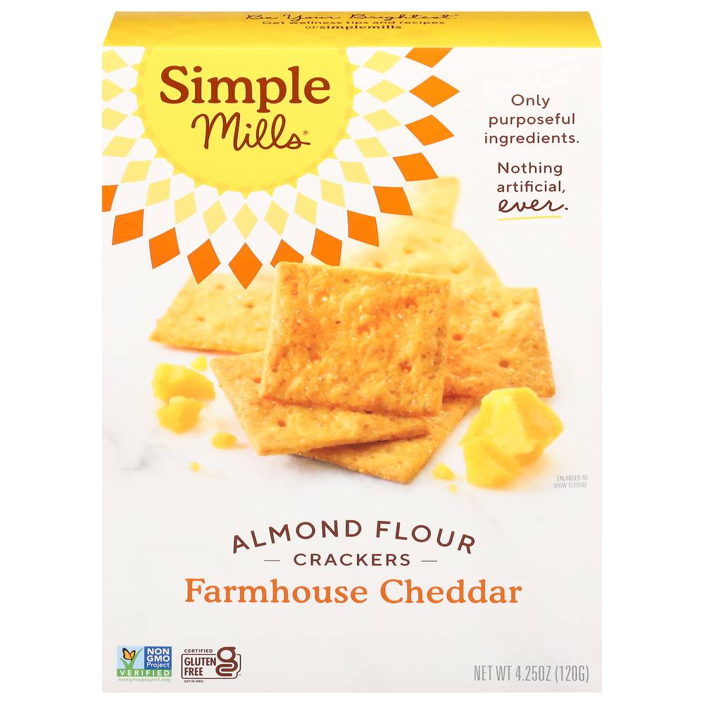 Simple Mills Farmhouse Cheddar Almond Flour Crackers