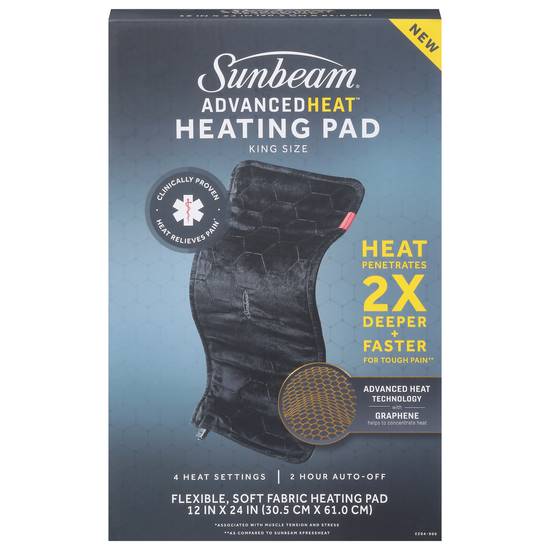Sunbeam Advanced Heat Heating Pad King Size