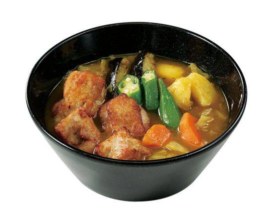 ローストチキンスープカレー(ライス付) Roast chicken soup curry (with rice)