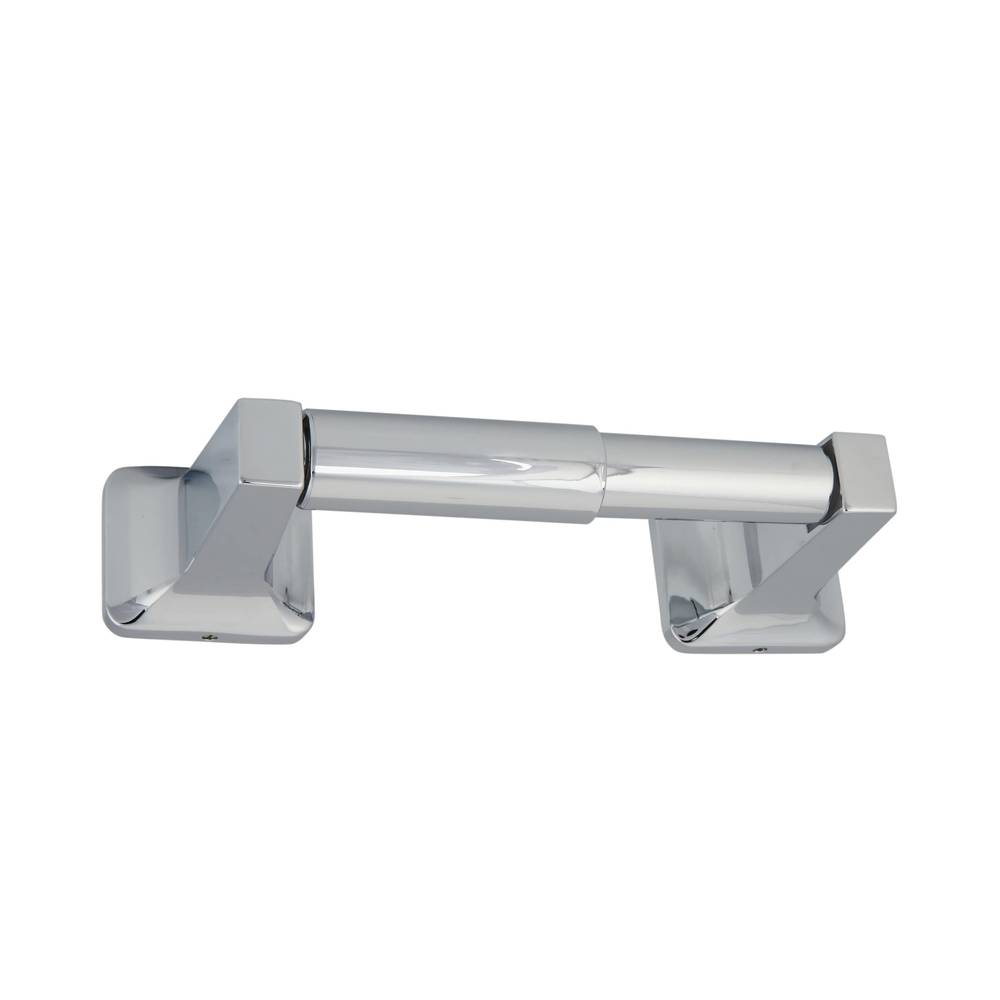 Project Source Seton Chrome Wall Mount Spring-loaded Toilet Paper Holder | FSI STP CROM