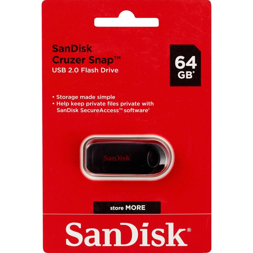 SanDisk Cruzer Dial USB Flash Drive, 64GB