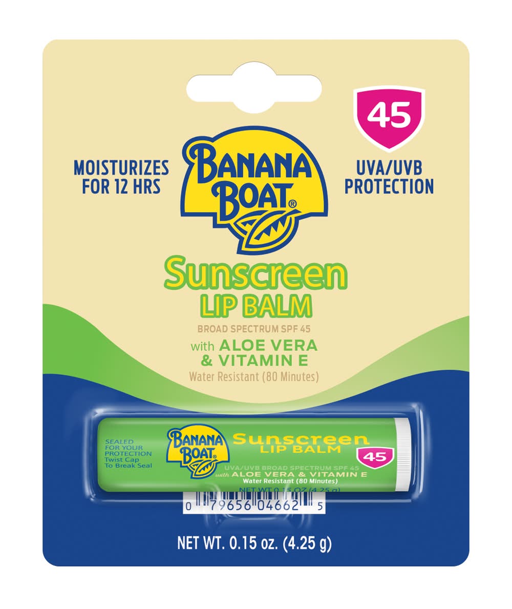 Banana Boat Broad Spectrum Spf 45 Sunscreen Lip Balm (0.2 oz)