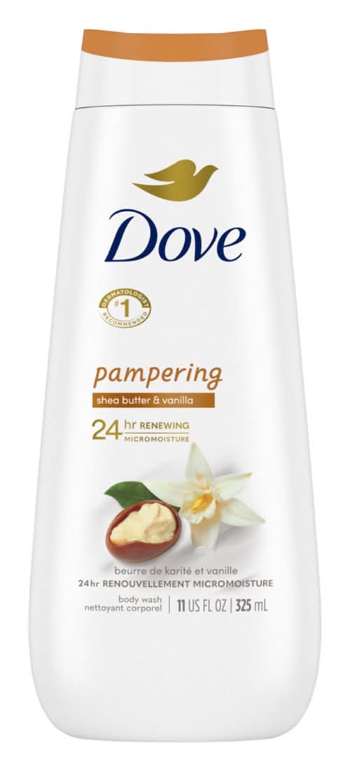 Dove Pampering Body Wash, Shea Butter-Vanilla (11 fl oz)