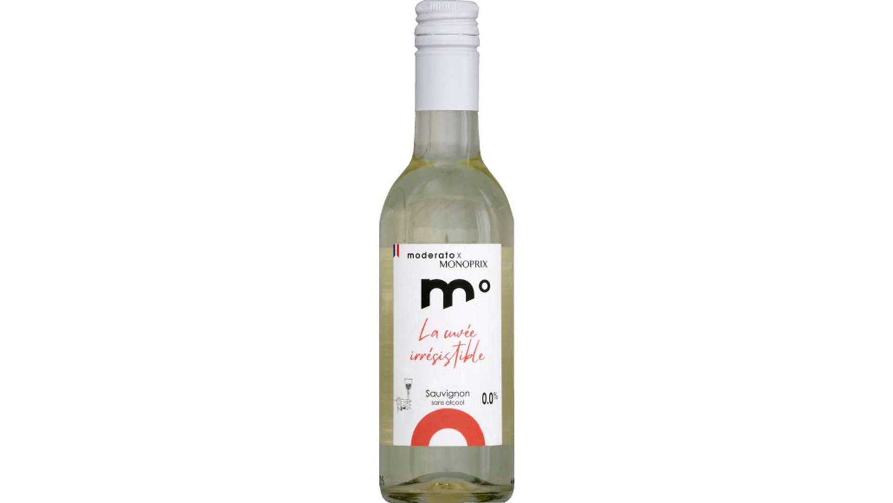 Monderato X Monoprix - Vin blanc sans alcool (250 ml) (sauvignon)