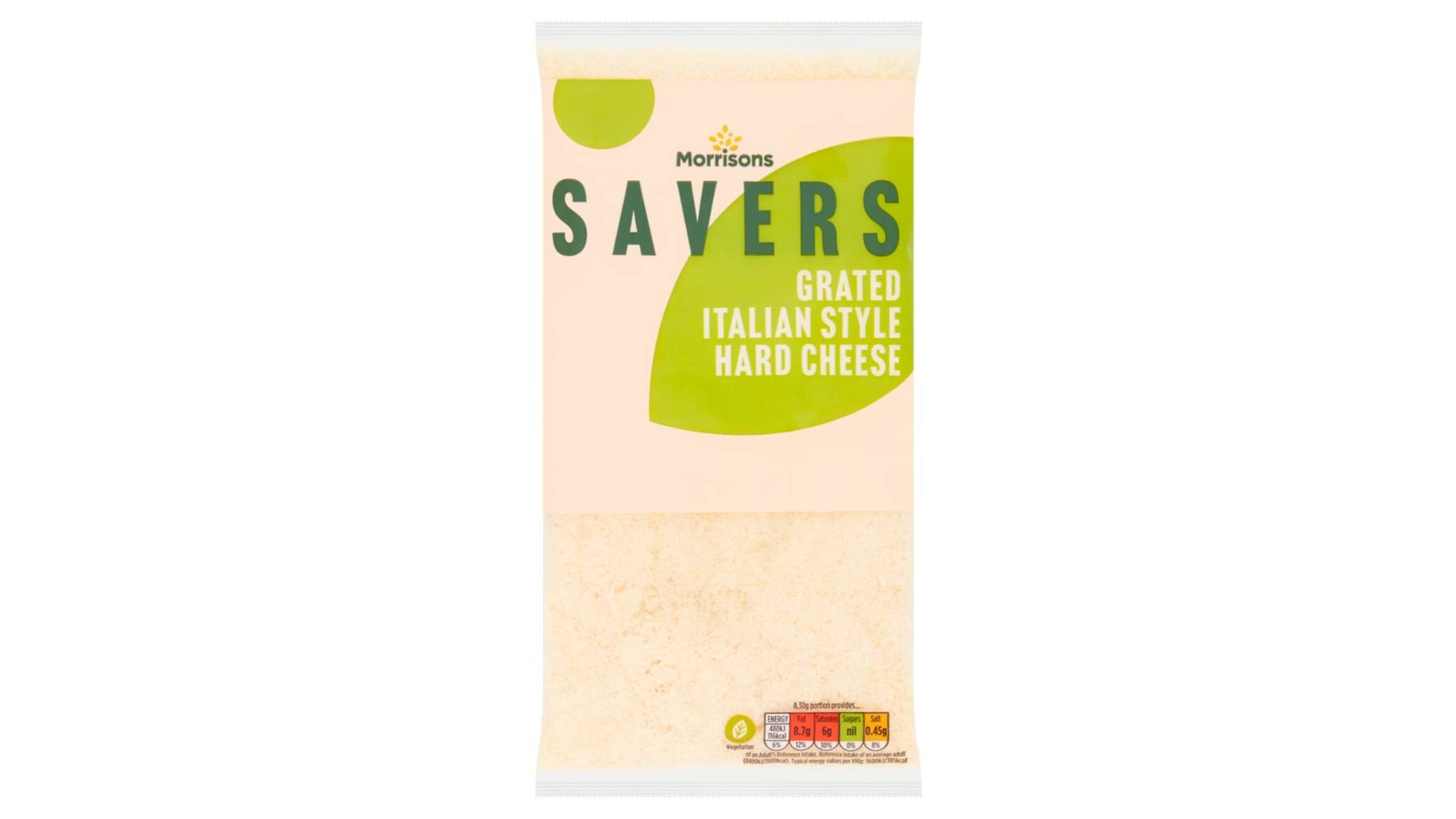 Morrisons Savers Grated Italian Cheese 80g